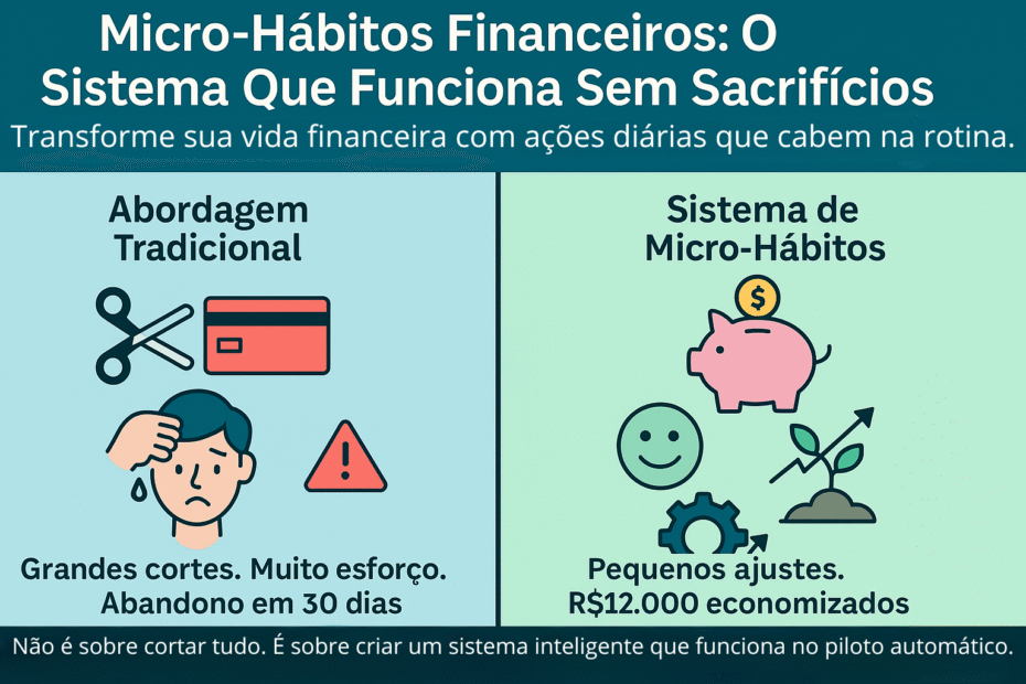 Micro-Hábitos Financeiros: Como Pequenas Mudanças Diárias Podem Gerar R$10.000 em Um Ano Micro habitos financeiros